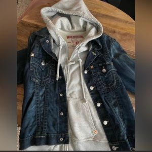 Mens true religion hooded jacket
